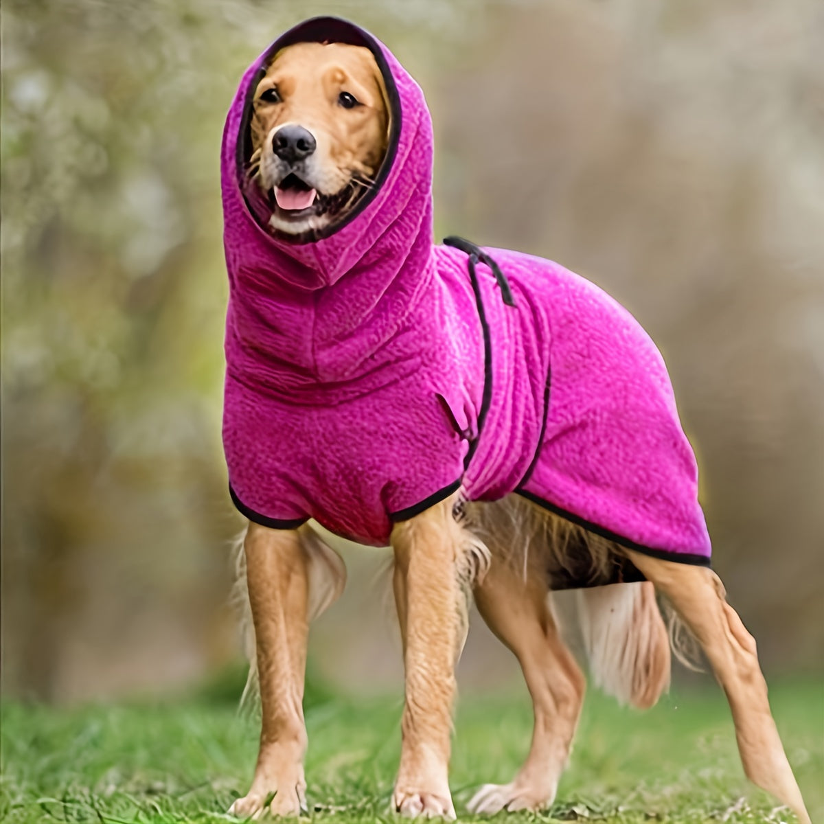 Fleece-Lined Dog Jacket Hoodie – Warm Winter Pet Jumper