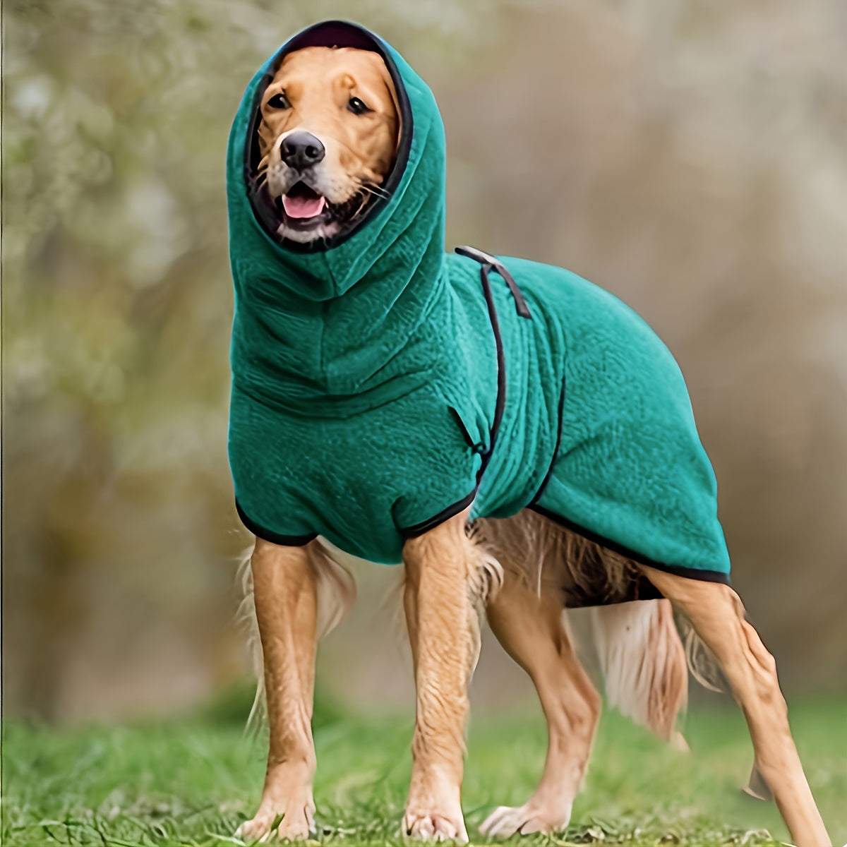 Fleece-Lined Dog Jacket Hoodie – Warm Winter Pet Jumper