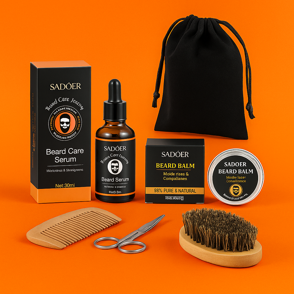 Ultimate Beard Grooming Kit for Men – 5-in-1 Beard Growth & Care Set