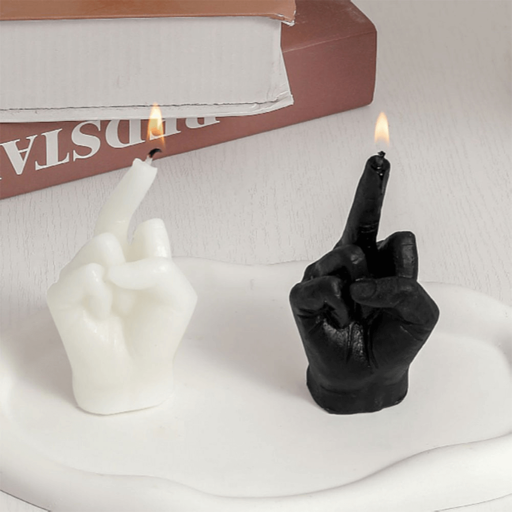 Sarcastic Gesture Candle