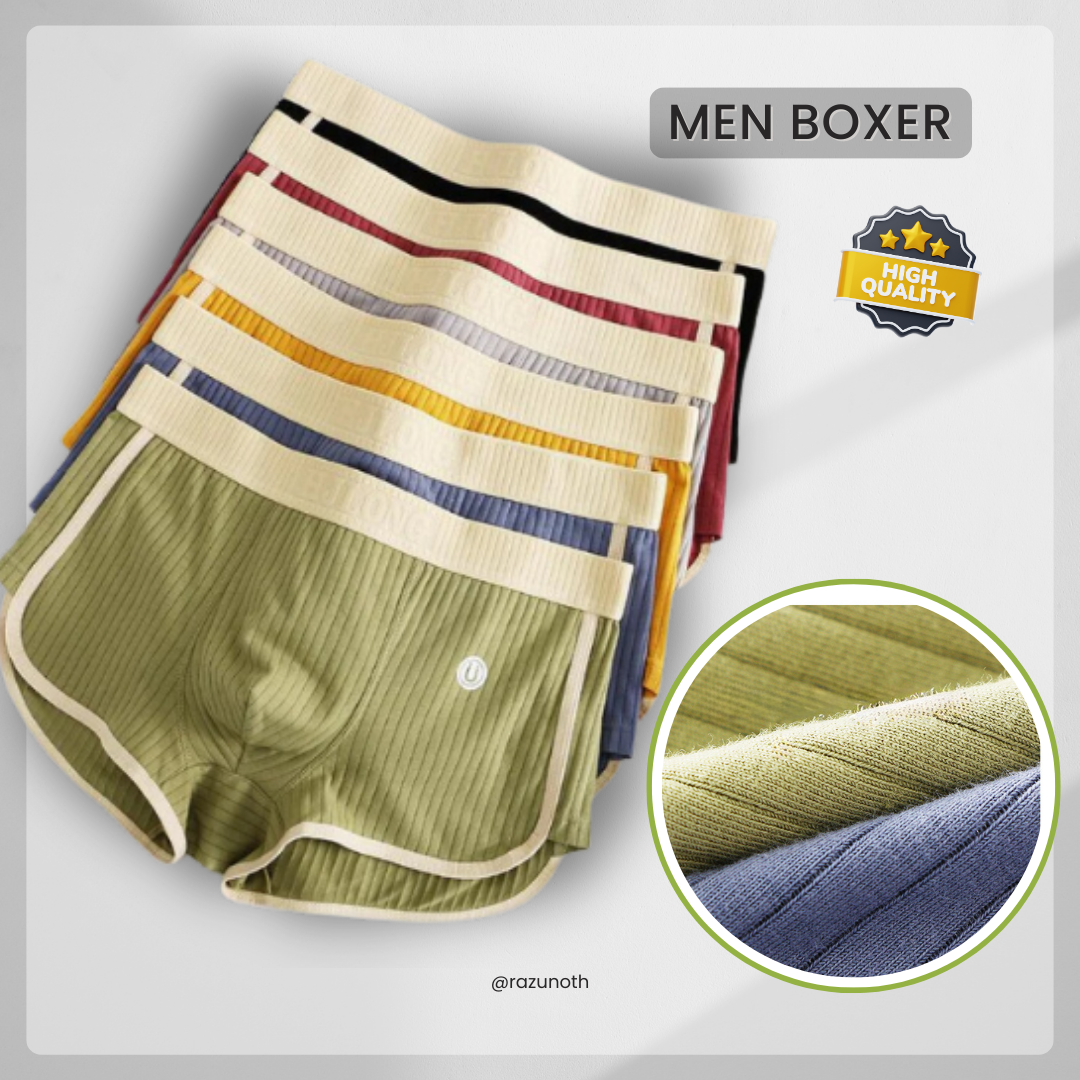 Men’s Breathable Cotton Boxer – Soft, Stretch Fit Underwear
