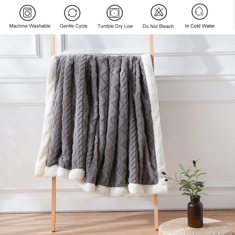 CozyNest Sherpa Blanket