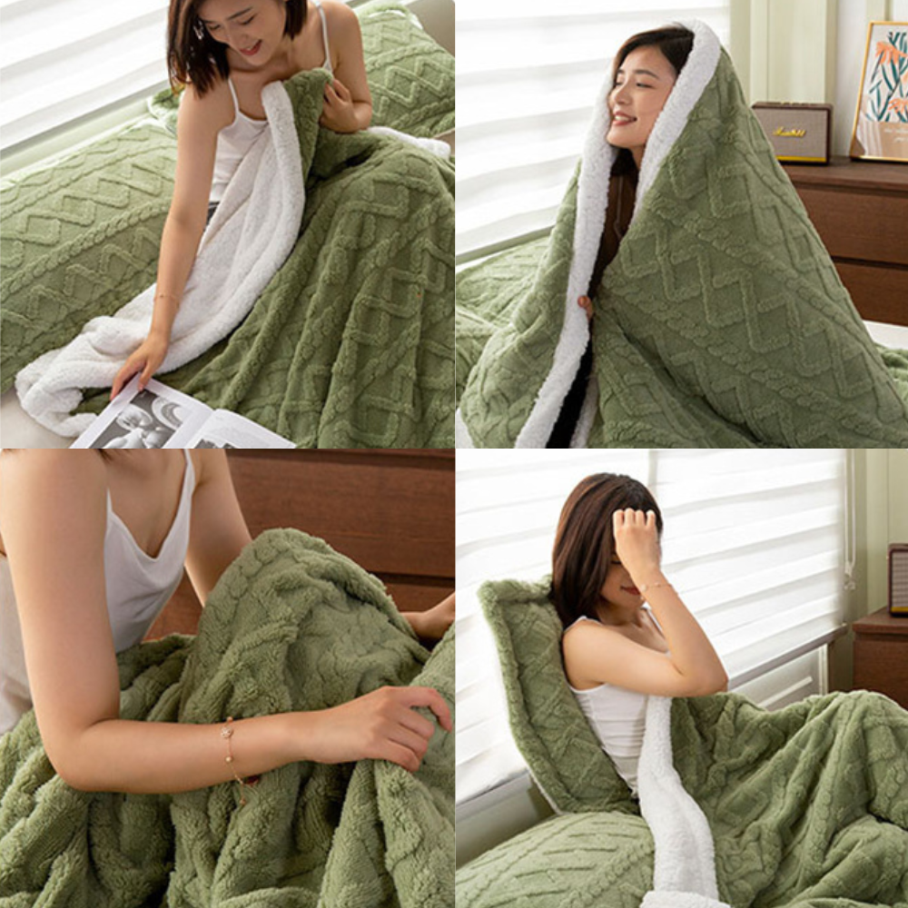 CozyNest Sherpa Blanket