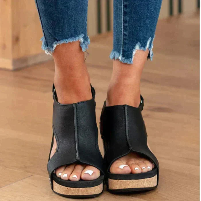 Carol | Elegant Wedge Sandals