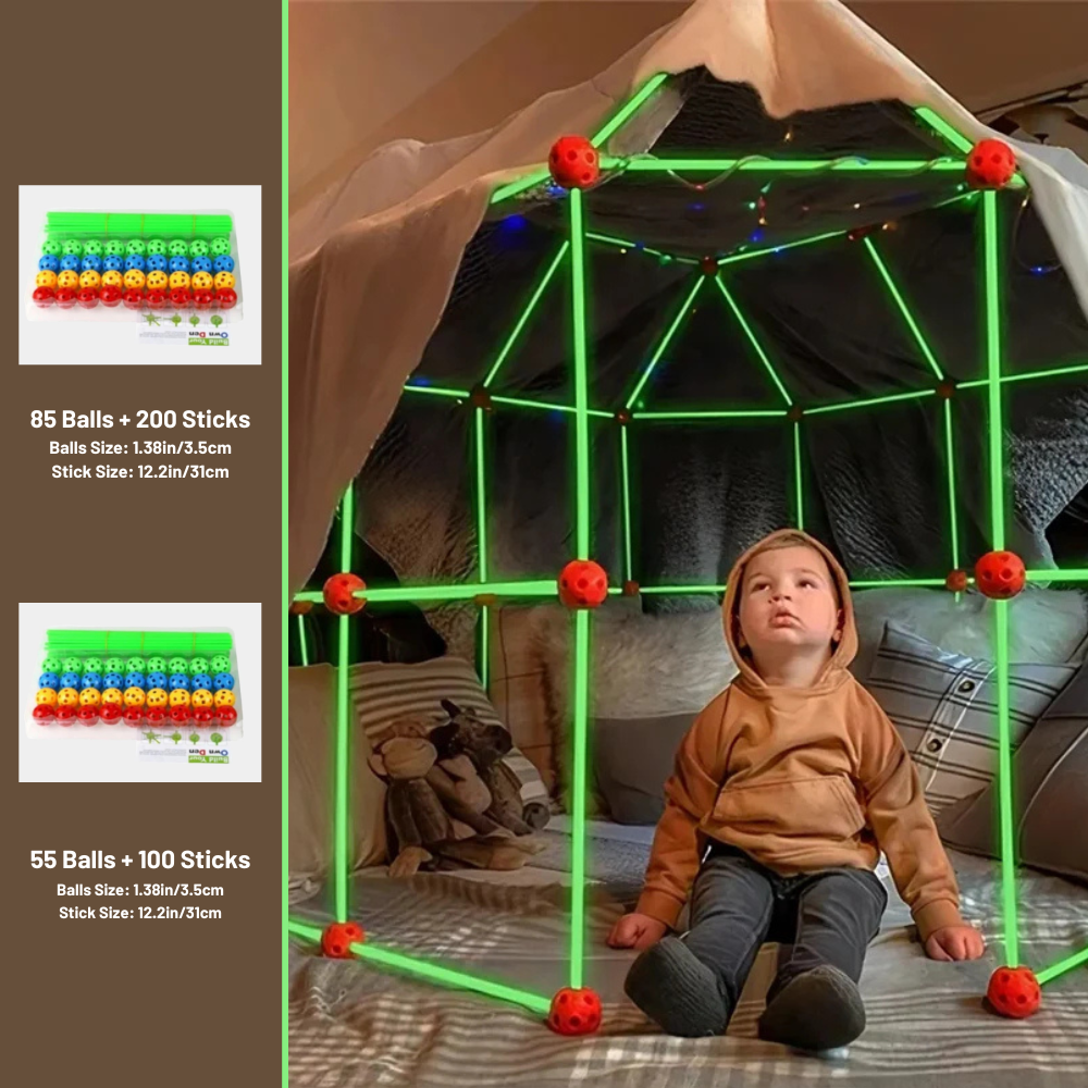 TinyBuilders | Childrens Fort Building Kit