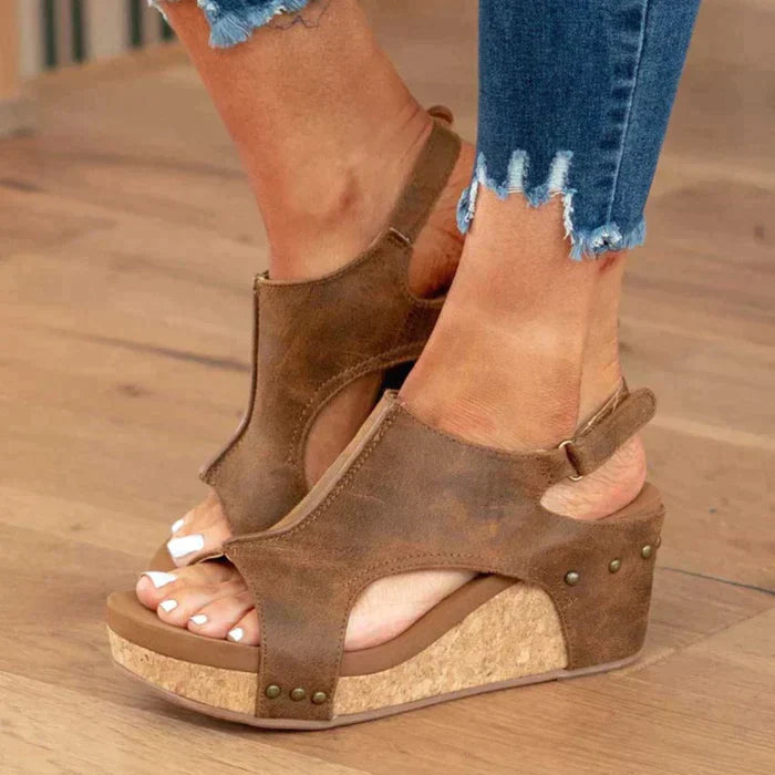 Carol | Elegant Wedge Sandals