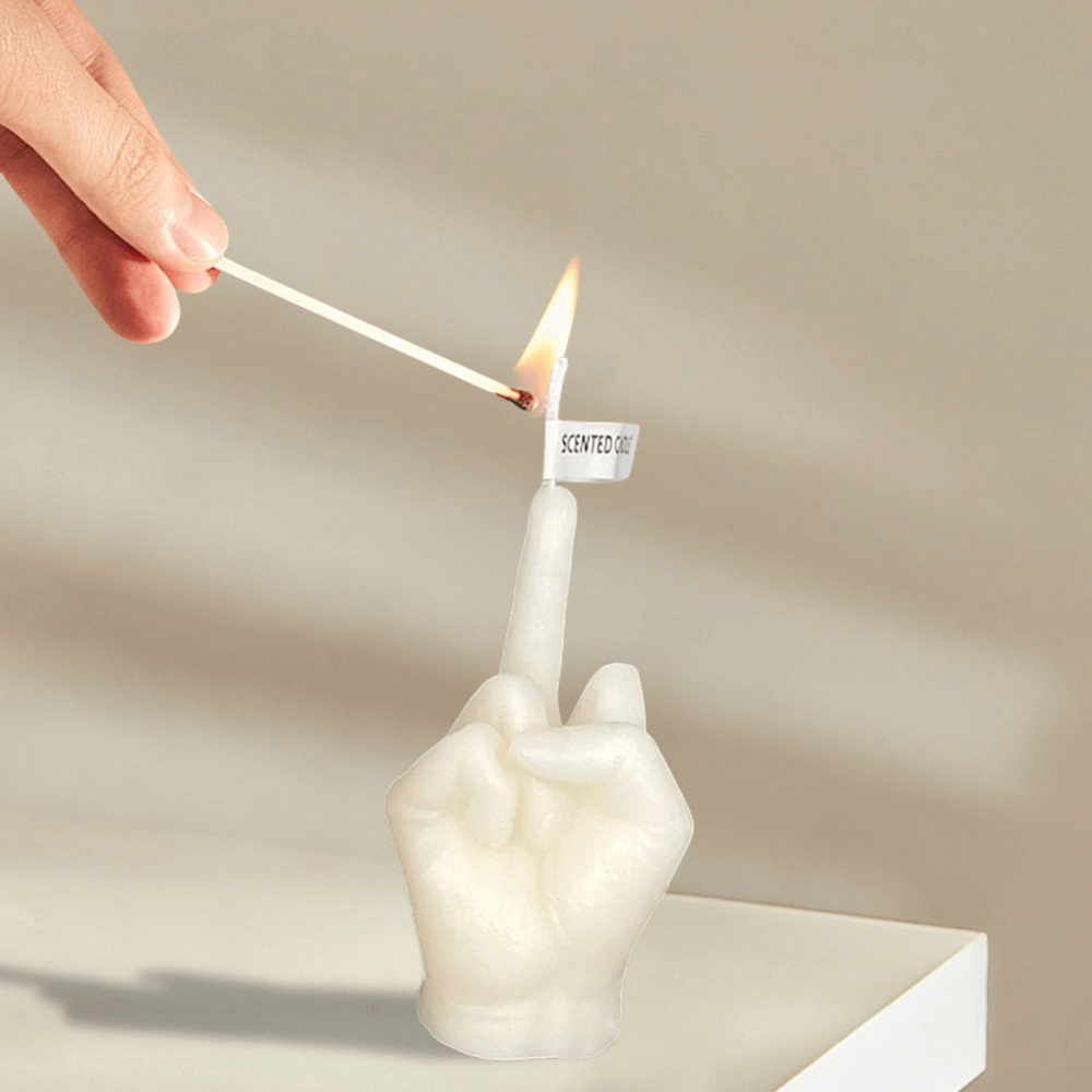 Sarcastic Gesture Candle