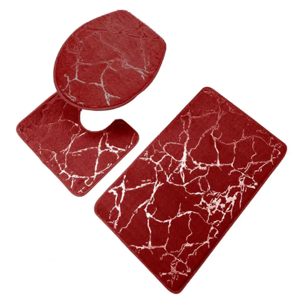 Royale Marble Style Luxury Bathroom Mat Set