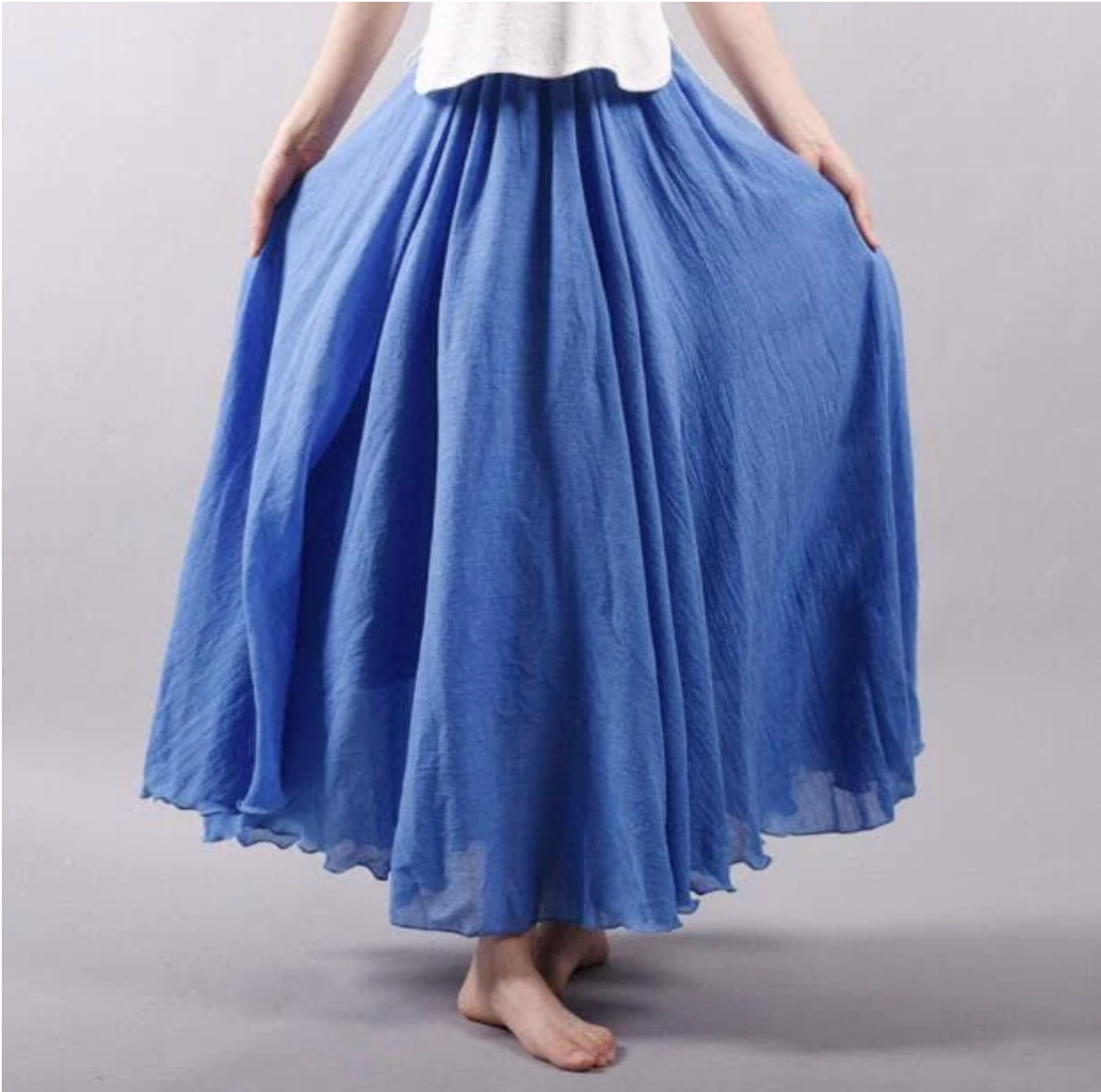 Kylie | Cotton Skirt With Elastic Waist