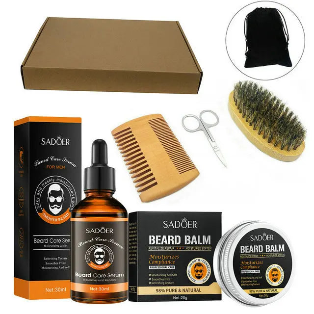 Ultimate Beard Grooming Kit for Men – 5-in-1 Beard Growth & Care Set