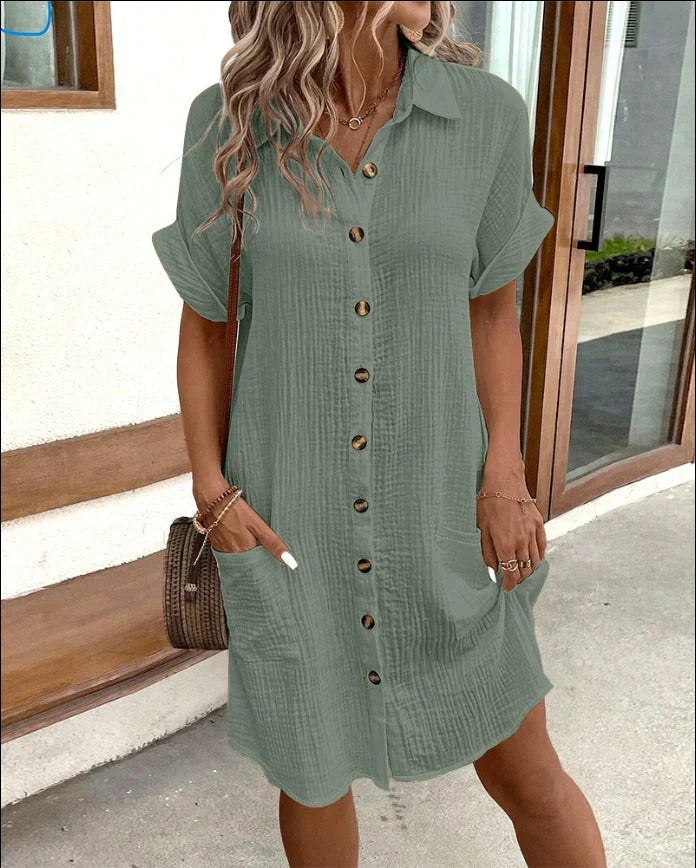 Alberta™ | Comfortable Shirt Dress