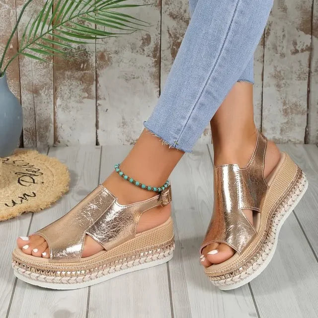 Kelly™ | Fashionable Open Toe Wedge Heel Walking Sandals