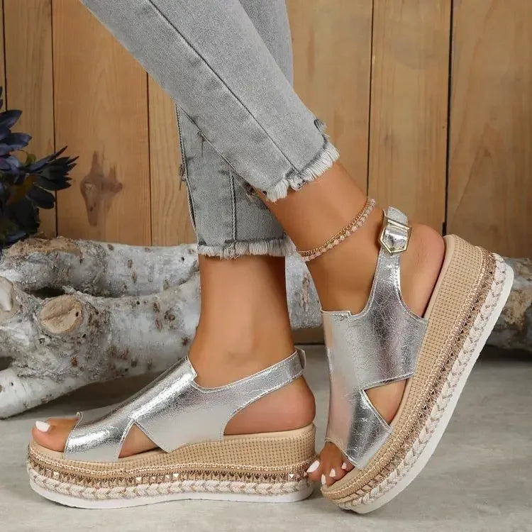 Kelly™ | Fashionable Open Toe Wedge Heel Walking Sandals