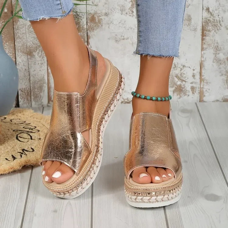 Kelly™ | Fashionable Open Toe Wedge Heel Walking Sandals