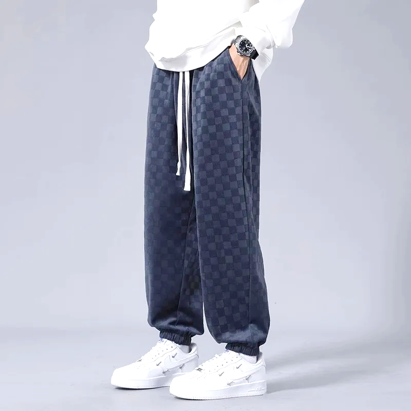 LeroyLegacy | Loose checked joggers