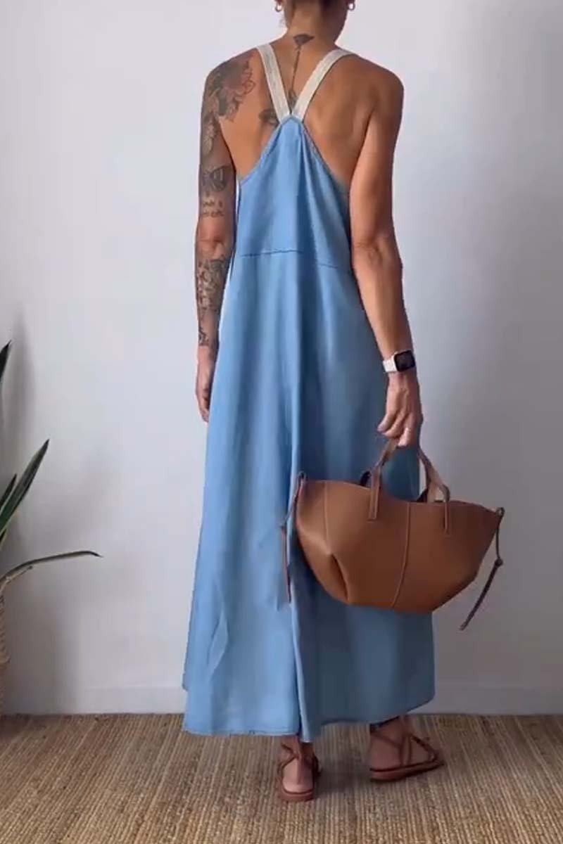 Aurora relaxed dress with loose straps