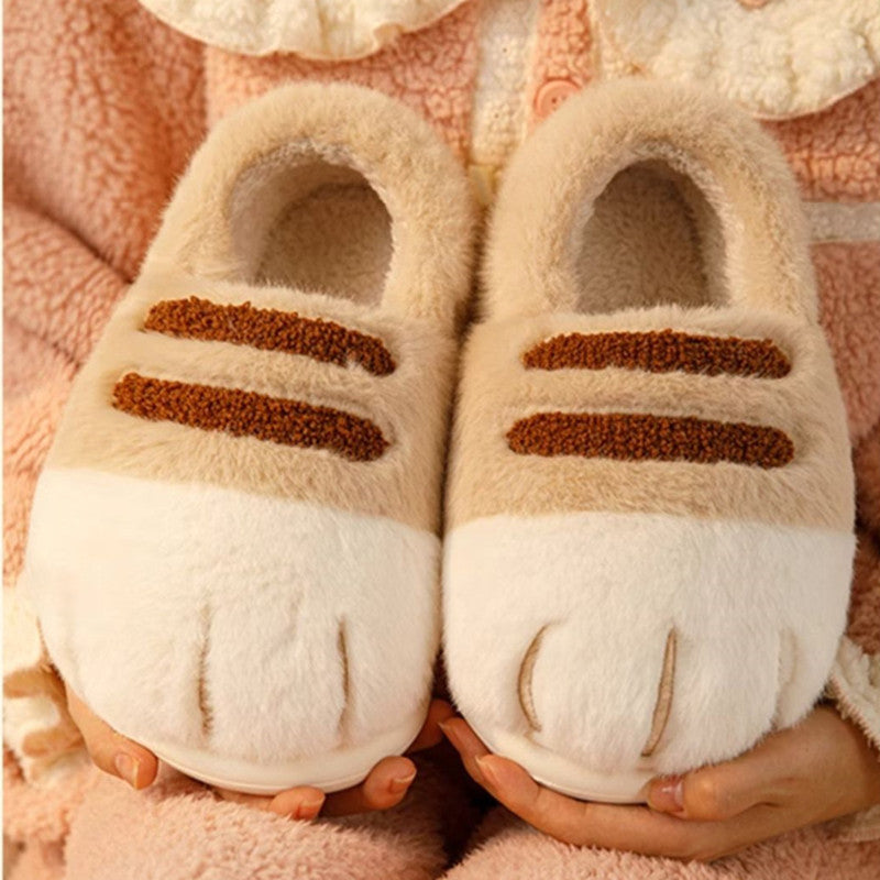 Cat Paw Slippers – Ultra-Soft Plush Animal Paw Slippers for Women & Men