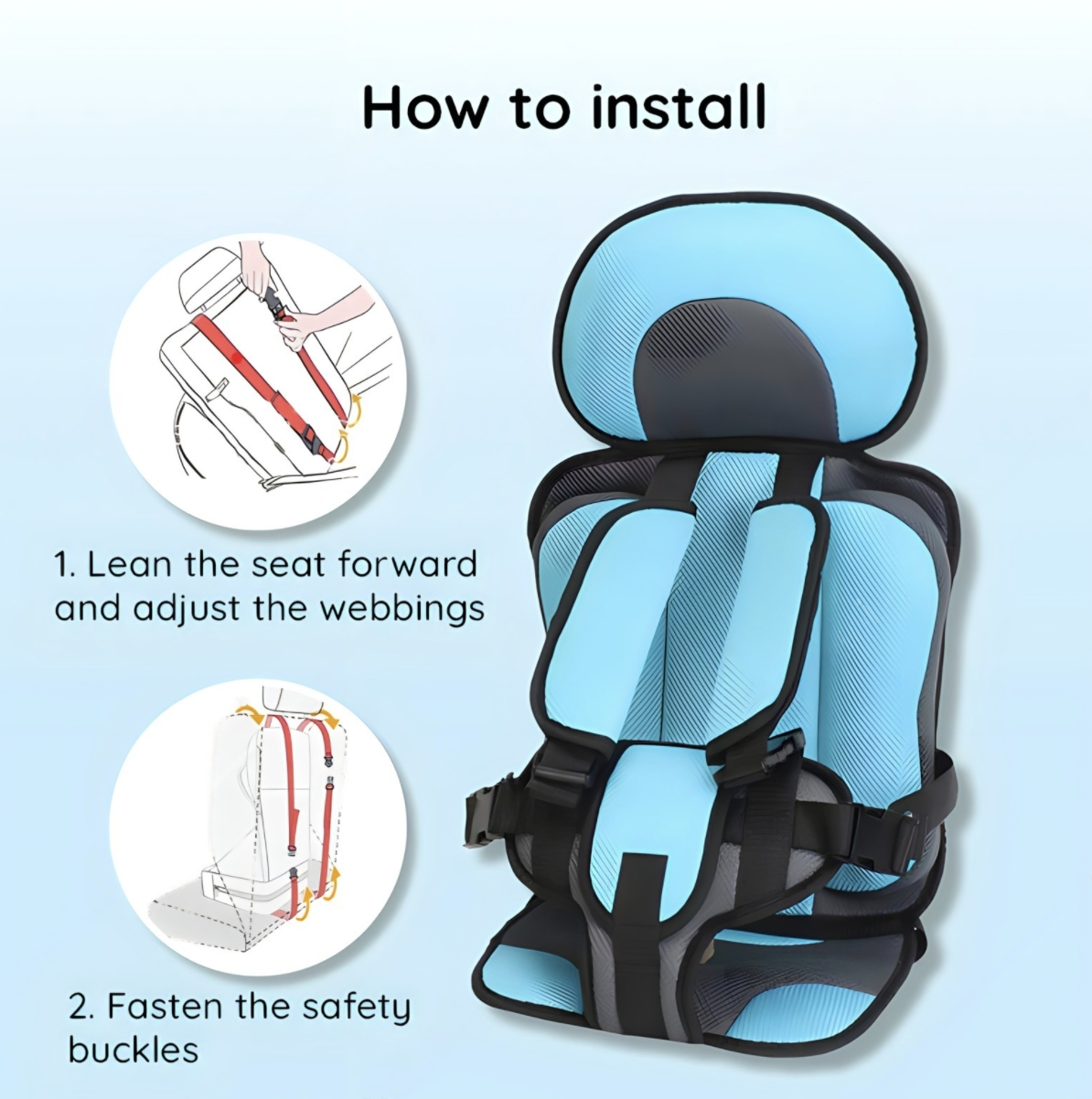 KidSafe - Child Protection Car Cushion Seat