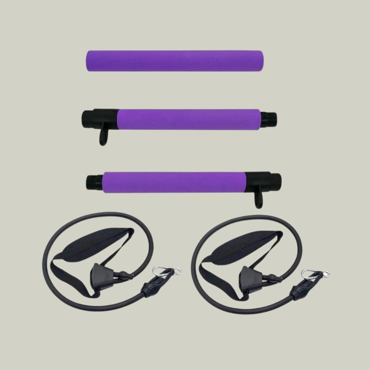 PowerPilates Bar Kit – Portable Home Gym for Full Body Resistance Workouts